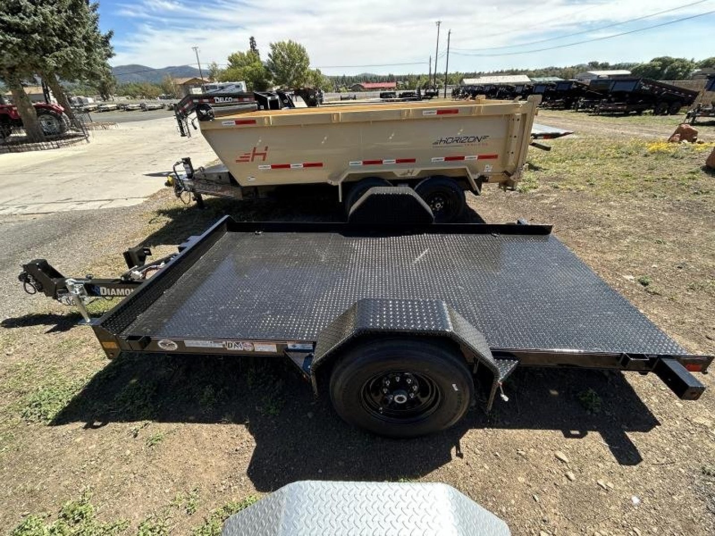 2025 Diamond C Single Axle Hydraulically Dampened Tilt/7,000 GVWR/77″x12′