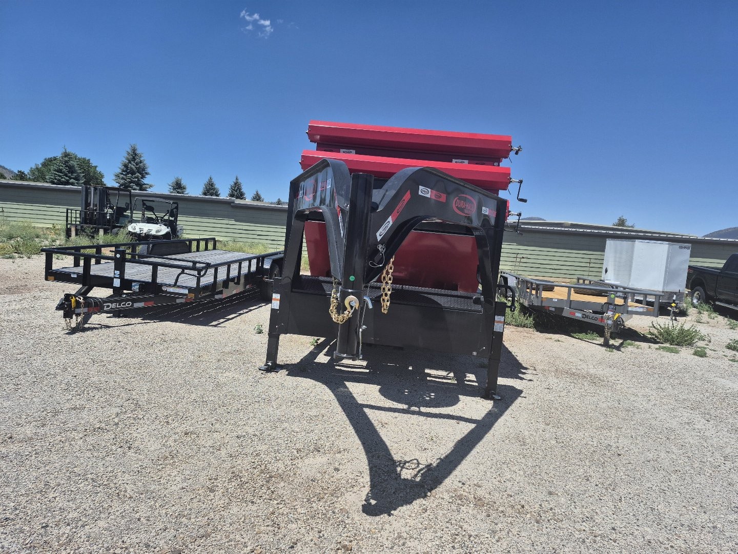 2025 Dura-Haul Gooseneck Tandem Axle Roll Off Trailer w/2 Bins/14,000 GVWR/7’x14′