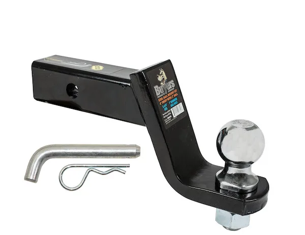 2″ Black Ball Mount Kit w/2″ Shank and 4″ Drop-Cotter Pin Hitch