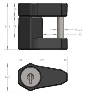 Bulletproof Hitches Trailer Latch Lock