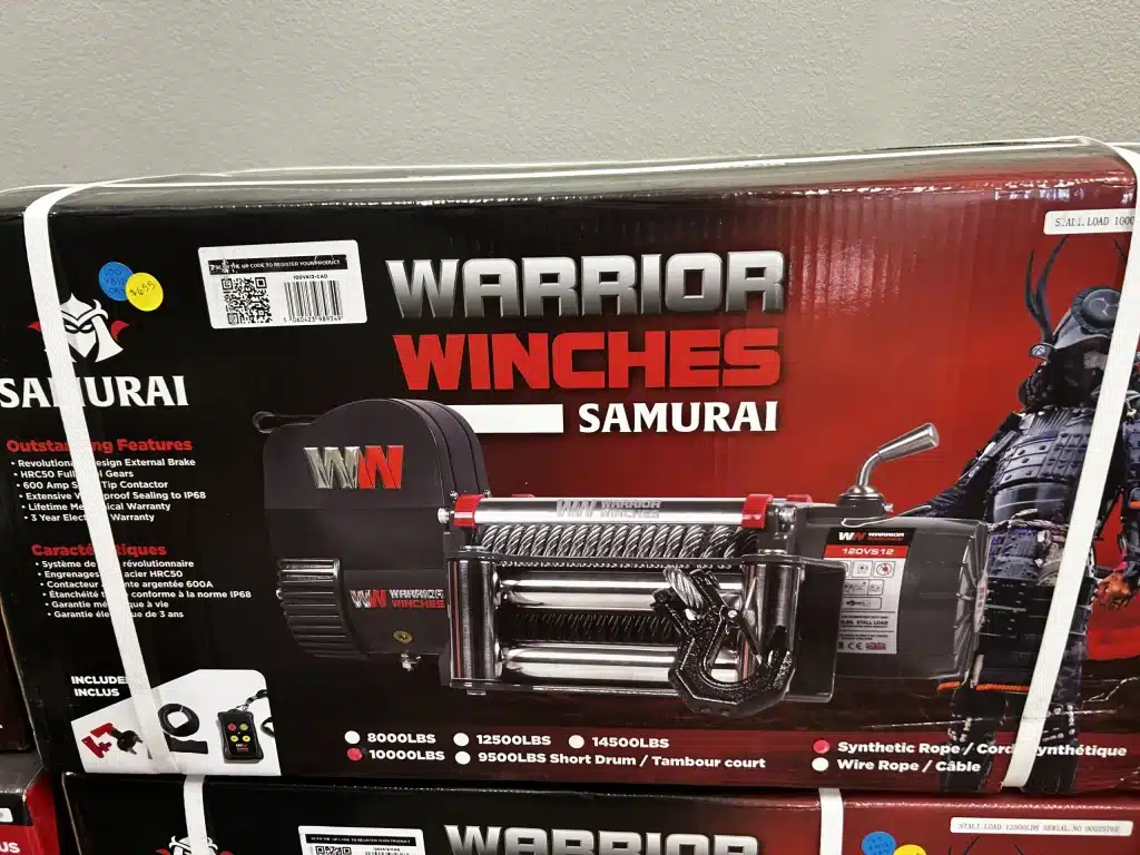 Samurai 10,000 lbs. 12v Electric Winch w/Synthetic Rope
