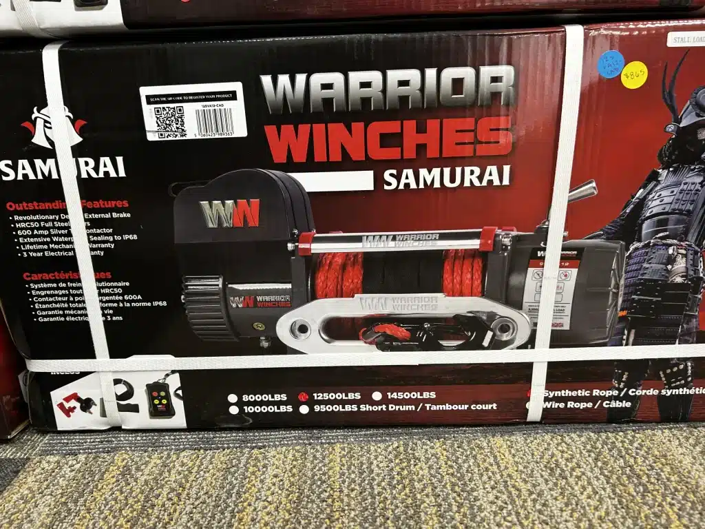 Samurai 12,500 lbs. 12v Electric Winch w/Synthetic Rope