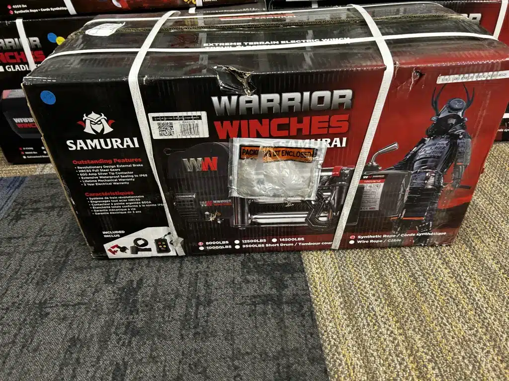 Trojan 4,000 lbs. Utility 12V Electric Winch w/Synthetic Rope