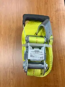 Tie Down, Rachet, 1 piece, 2″x30′, Flath 4/CS Will 3,300 lbs., Capacity: 10k lbs.
