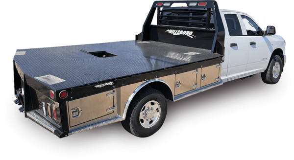 truck bed isolated on a truck