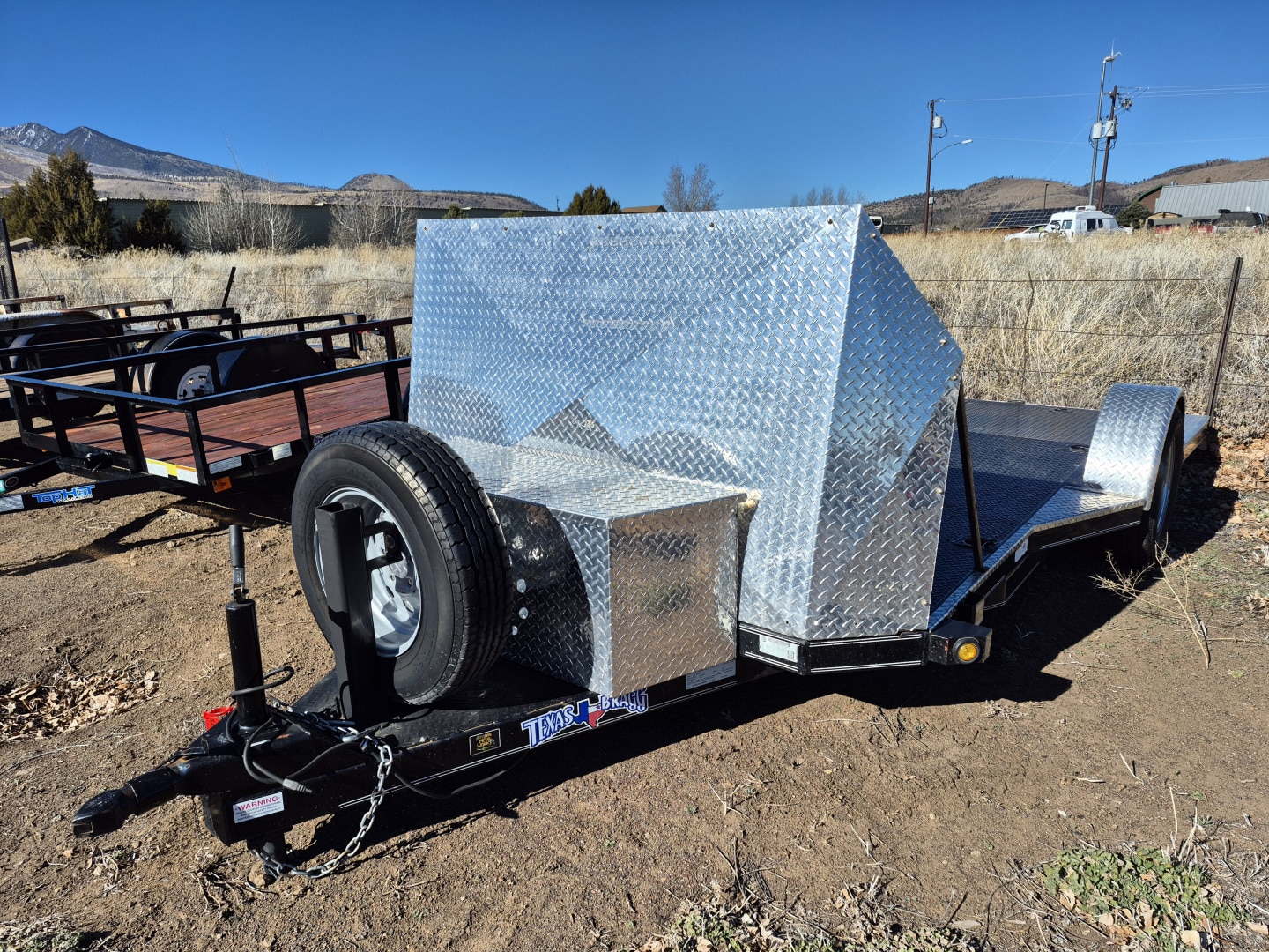 USED ” AS IS” 2019 Texas Bragg Single Axle Motorcycle /2,995 GVWR/80″X12′