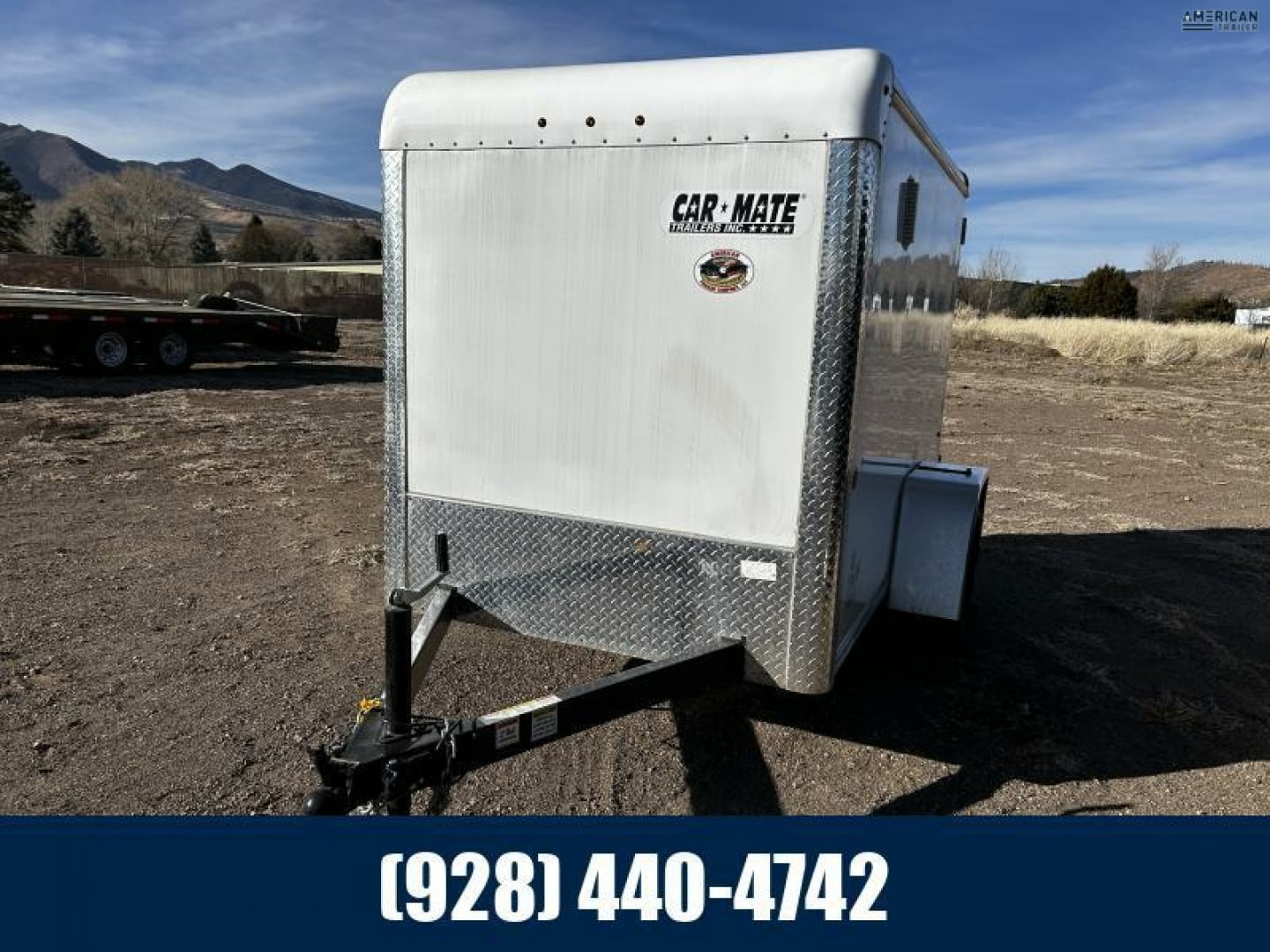 USED “AS IS” 2024 Car Mate Single Axle Enclosed/2,990 GVWR/8.5’x5′